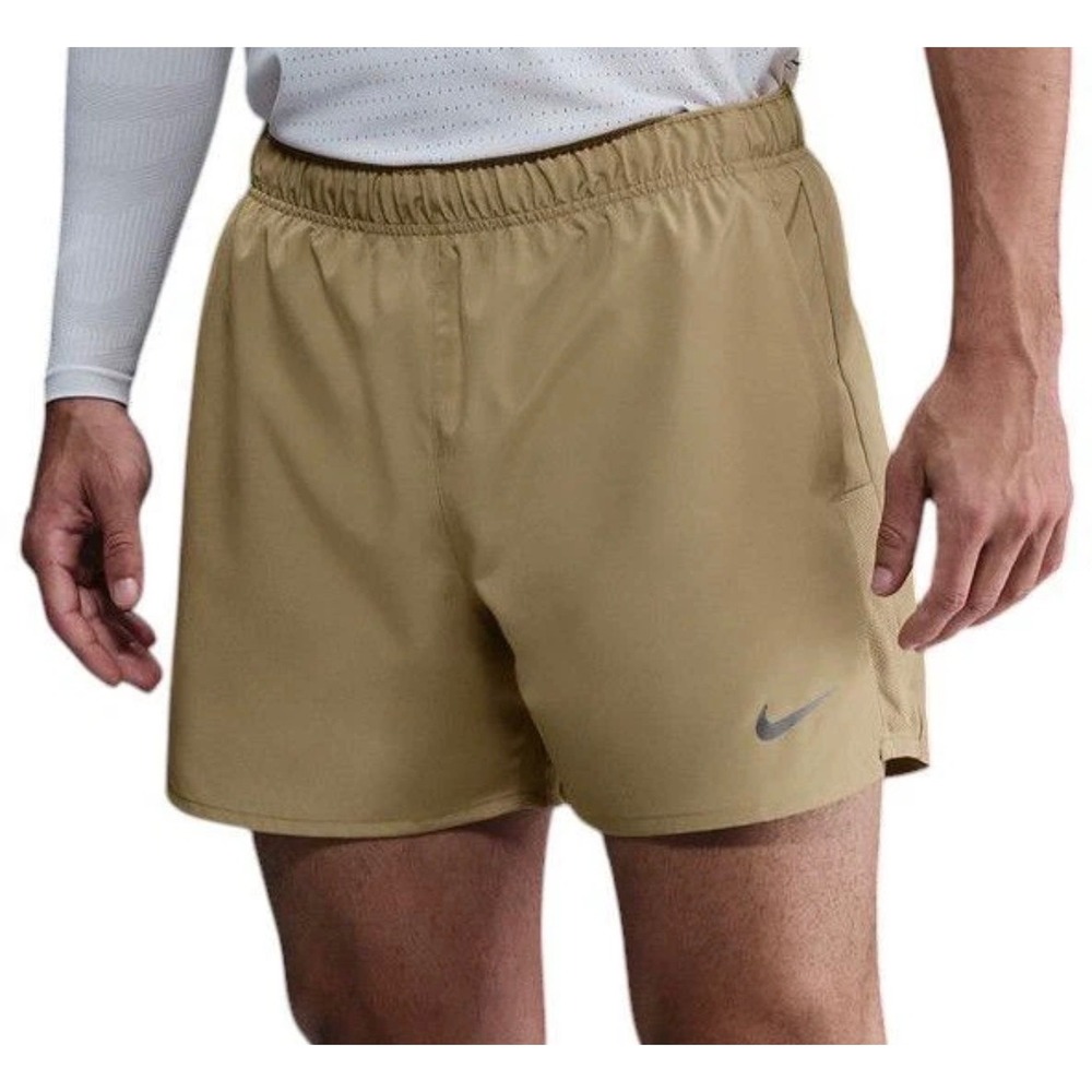 Nike Men's Dri-FIT Challenger 5" Brief Lined Shorts Tan Medium DV9363-297 NWT